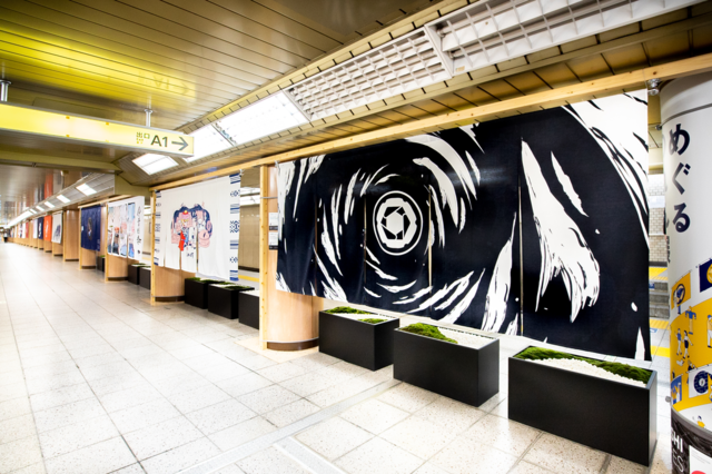 【NIHONBASHI MEGURU FES】 街を表現する暖簾「めぐるのれん展」と「FUROSHIKI TOKYO展」